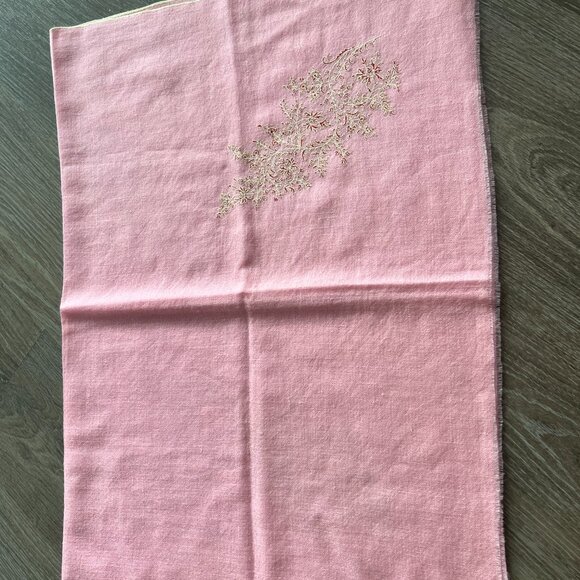 Pink Pashmina | Pure Cashmere | lightweight scarf | Travel scarf | Natural wool - Picture 11 of 12